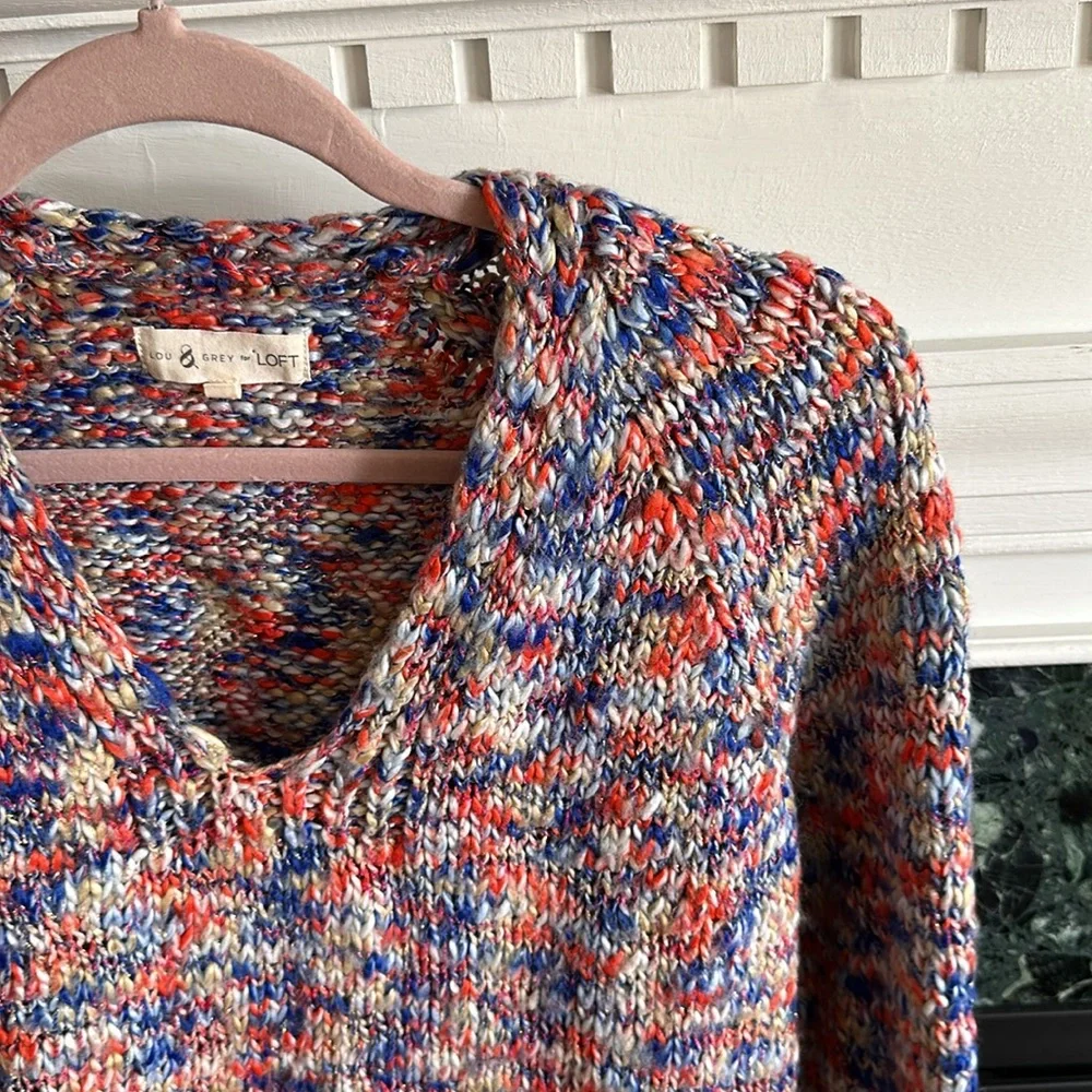 Lou & Grey Marled Sweater size medium - Picture 2 of 9